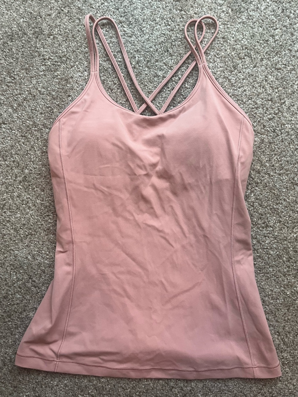 Lululemon Women's Strappy Tank Top - Dusty Rose color